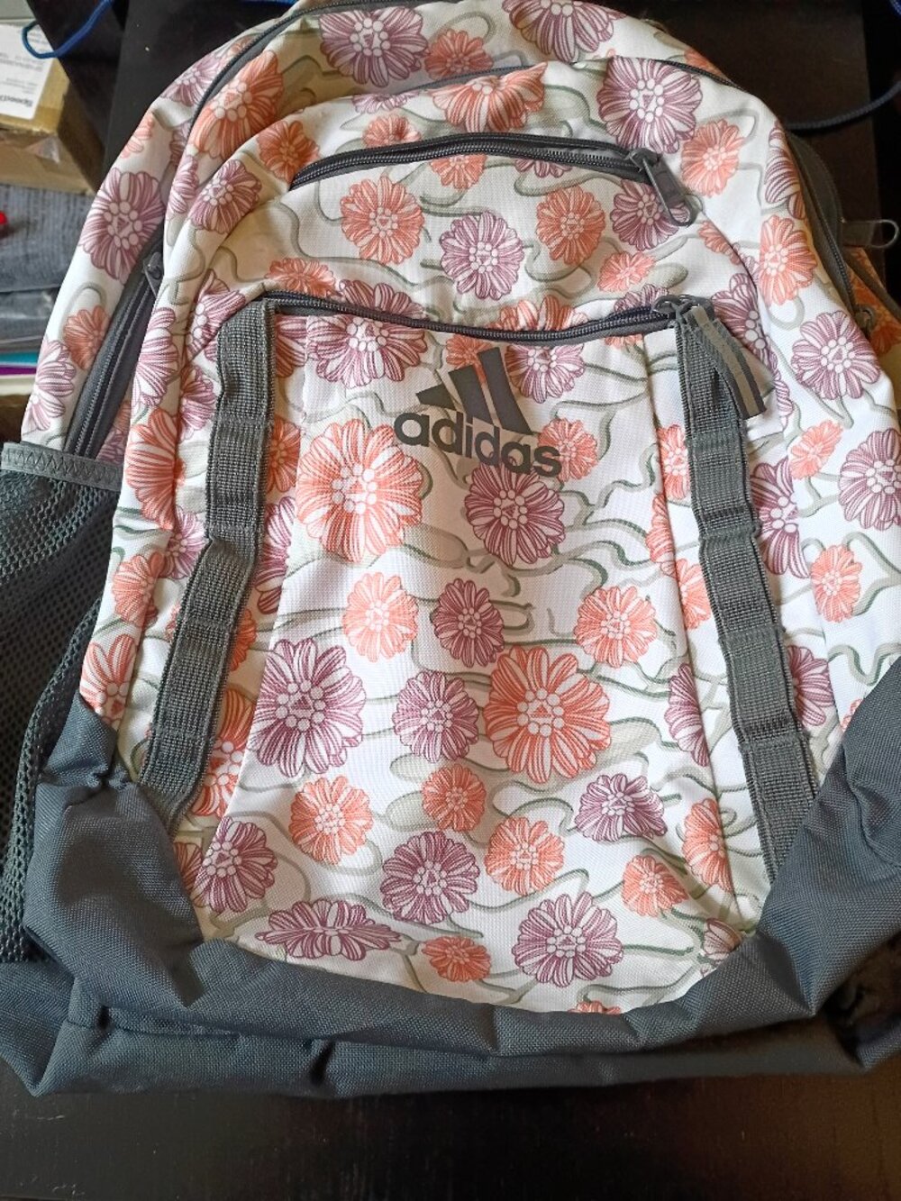 adidas Excel 6 Backpack Seed Camo Floral White / Wonder Clay / Onix Grey
